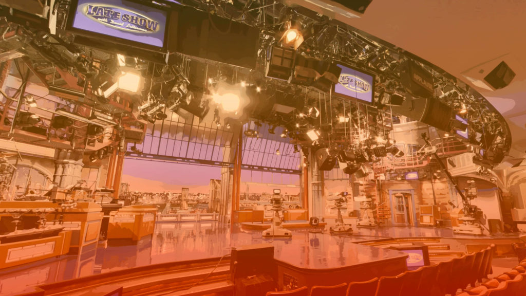 The stage at the Ed Sullivan Theater