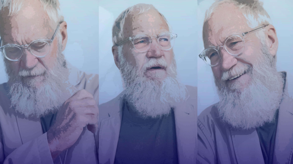 Headshots of David Letterman